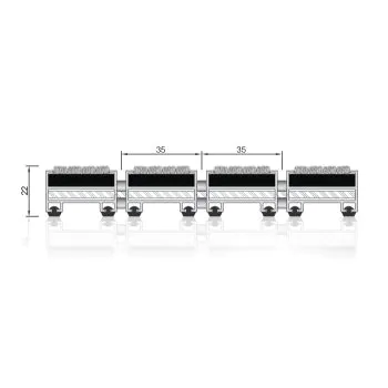 Aluminium entreemat MT 01